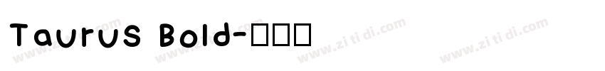 Taurus Bold字体转换
